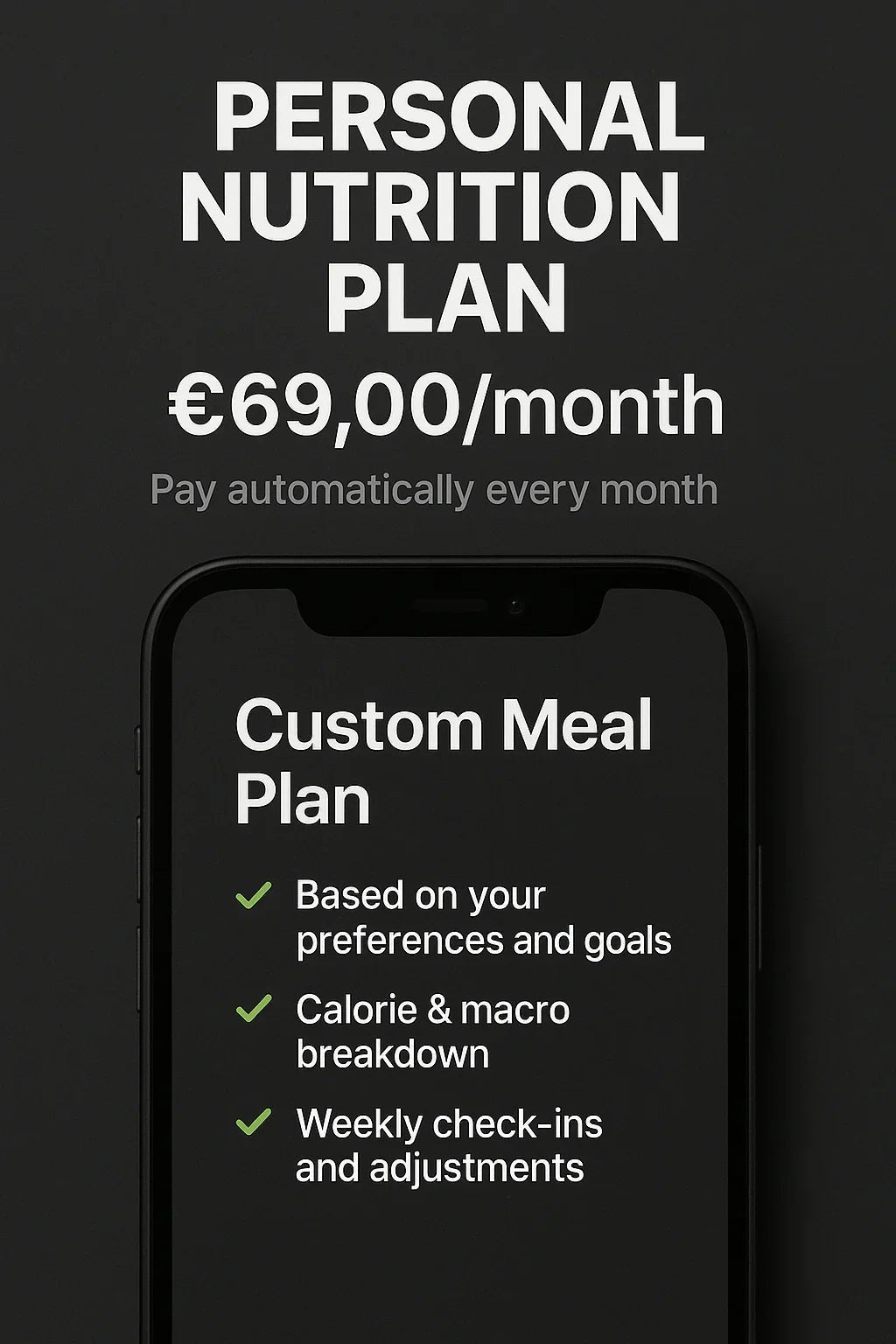 PERSONAL NUTRITION PLAN - Gymsetz