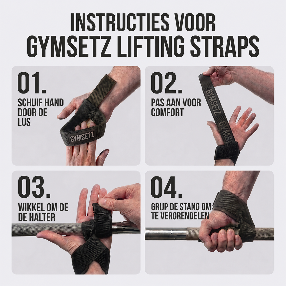 Instructions for using lifting straps