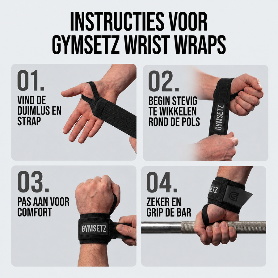 Instructies voor Gymsetz Wrist Wraps