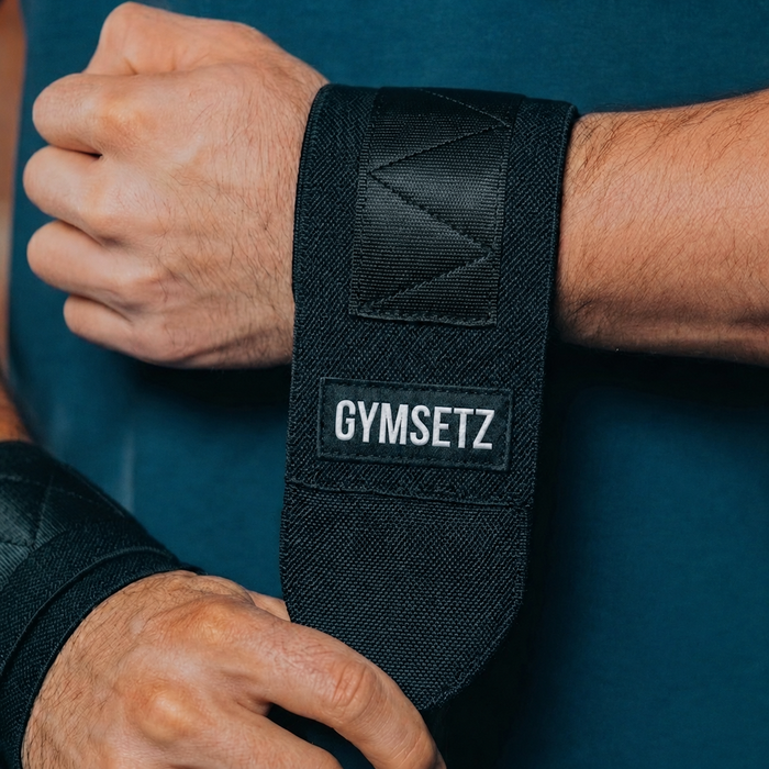 Wrist wraps bij bankdrukken voor polsondersteuning